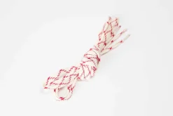 Outlet Cream and Red Woven Flat Laces Accessories