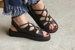 Outlet D030 Black Sandals Sandals