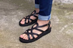 Best D182 Black Sandals Sandals