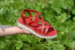 Outlet D182 Red Sandals Sandals