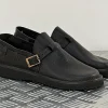 New R005 Black Slip-on Sandals