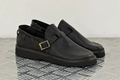 New R005 Black Slip-on Sandals