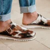 Hot S100 Cow Sabot Sandals