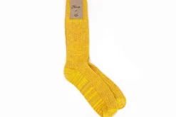 Fashion Yellow Melange Socks Accessories
